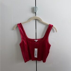 Garage Vibrant Red Crop Top